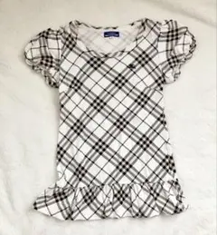 BURBERRY BLUE LABEL 半袖 チェック柄 パフスリーブ 38