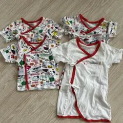 スヌーピー柄 ベビー肌着 4枚セット