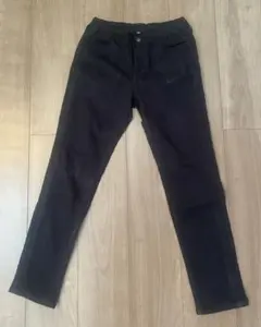 ユニクロ キッズ ストレッチパンツ 黒 150 ウエスト調節ゴム付 デニム