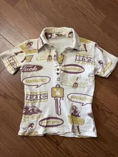 プ*︎様 Hysteric Glamour プリントポロシャツ 半袖