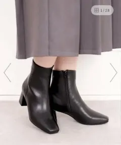 スクエアトゥ ブーツ