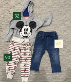 ディズニー　ミッキー　子供服　まとめ売り　3点セット