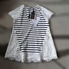 新品【TWINSET 】ミラノ　カットソーレース×ボーダーのサムネイル