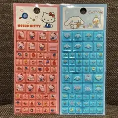 ③サンリオ　タイルシール　ブロックシール　2枚セット　ハローキティ　シナモロール