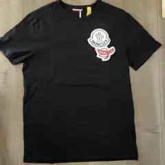 希少✨美品✨モンクレール ジーニアス Tシャツ ロゴ ワッペン ブラック 