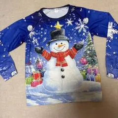 クリスマス雪結晶 雪だるま トレーナー