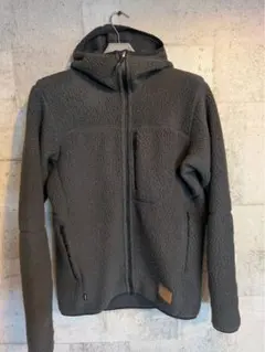 HAGLOFS ダークグレー フリースジャケット フード付き
