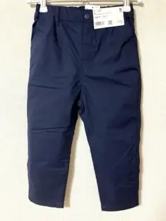 【新品】ユニクロ ストレッチウォームイージーパンツ 暖パン 110 ネイビー