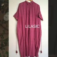 【LILASIC】 インド綿 ワンピース