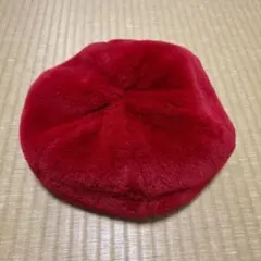 ikka 赤(ワインレッド)ベレー帽
