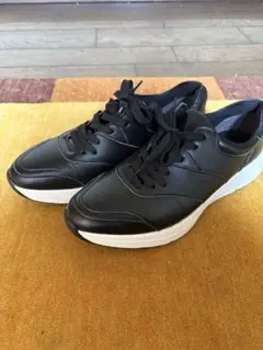 B-Three レザー　コンビネーション　スニーカー24.5cm