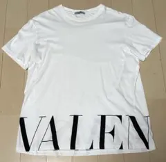 良品✨ヴァレンティノ ビッグロゴ 半袖 Tシャツ コットン 白 ユニ 