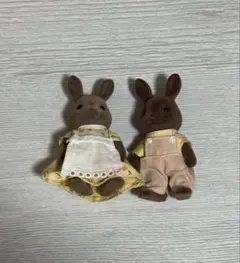 シルバニアファミリー ウサギ人形2体セット