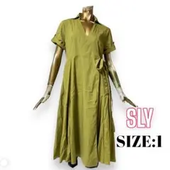 ⭐️A400⭐️ SLY ♥ ラップ リボン Vネック シャツ デザインワンピース