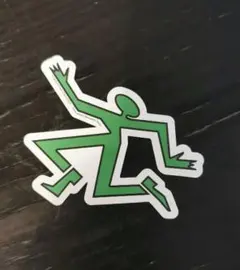 ルイヴィトン　緑色の人型　ステッカー　非売品　ヴァージル