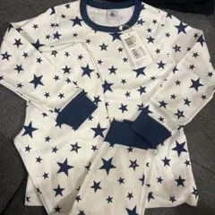 新品、タグ付き。PETIT BATEAU 星柄パジャマ 116cm