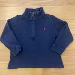 ポロラルフローレン　キッズ　ネイビー　紺　ハーフジップスウェット　100cm
