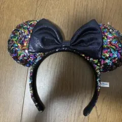 カラフルスパンコール ミッキー耳カチューシャ