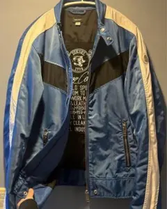 DIESEL レーシングジャケット ナイロン ブルー