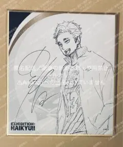 ハイキュー　宮侑　サイン　ミニ色紙