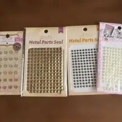 メタルパーツシール・ラインストーンシールセット