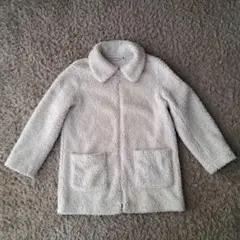 UNIQLO フリースボアジップコート 140cm アイボリー