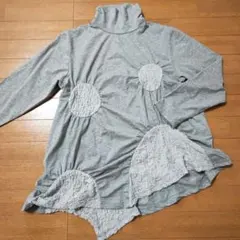 グレー タートルネックチュニック　Mサイズ