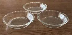 パイレックス ガラス プレート皿 3枚セット 【匿名配送】のサムネイル