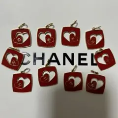 5個セットCHANEL シャネル　チャーム バレンタイン ハートチャーム 非売品