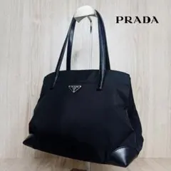 ✦美品✦ プラダ PRADA トートバッグ ブラック 黒 ハンドバッグ - メルカリ