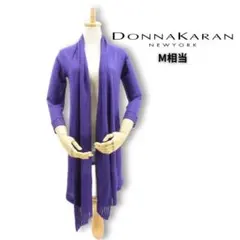 未使用品 ダナキャラン シルクブレンドロングカーディガン パープル M～Lのサムネイル