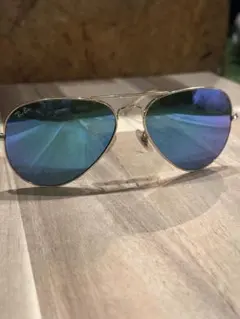 Ray-Ban レイバン アビエーター サングラス ゴールド ブルーミラーのサムネイル