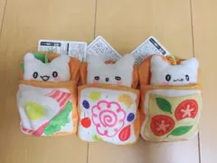 はなまるおばけはなまるベーカリーなの　トーストおふとんマスコット3種セット