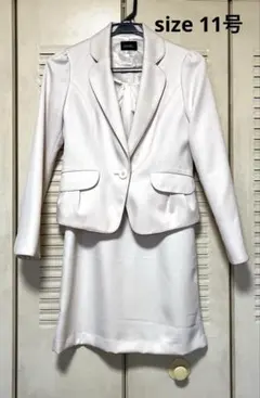 シュクル アイボリー ワンピーススーツ ジャケット 　11号 入学式入園式