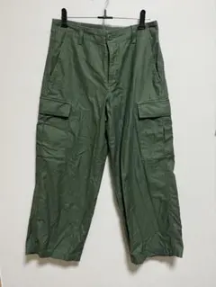 UNIQLO カーゴクロップドパンツ オリーブ S