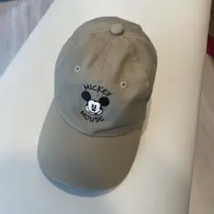 Disney ミッキーマウス キッズ キャップ ベージュ