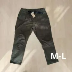 INHERIT ワークパンツ オリーブ色 M-L