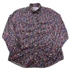 極美品 フランクアンドアイリーン 長袖シャツ L 花柄 総柄 コットン100%のサムネイル