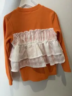 apres les cours オレンジ長袖カットソー