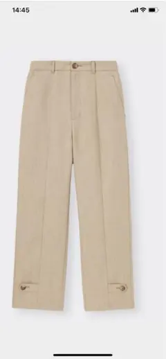 GUのアジャスダブルヘムパンツ