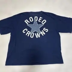ロデオクラウンズ Tシャツ バックプリント 星ロゴ 古着 ストリート L相当