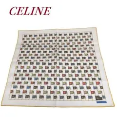 セリーヌ　ハンカチ　スカーフ　CELINE　49cm × 49cm　小判