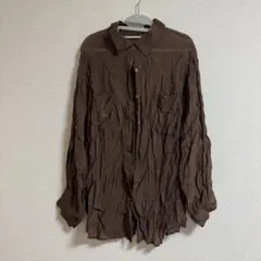 【格安】OLIVE des OLIVE ブラウン 長袖シャツのサムネイル
