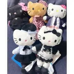 ハローキティ あしなが ぬいぐるみ マスコットメイド服 制服