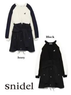 snidel スウェットドッキングワンピース
