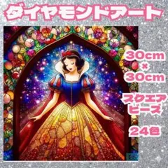 白雪姫 ダイヤモンドアート 30cm×30cm 24色 スクエアビーズ