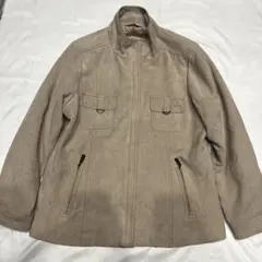 00's vintage ジャケット スエード風 y2k L ベージュ