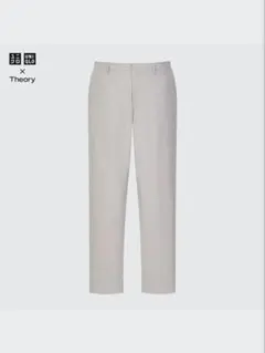 【UNIQLO×Theory】感動イージーパンツ　標準丈 ライトグレー　S