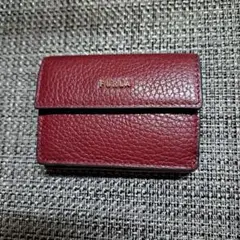 FURLA バーガンディ 三つ折り財布