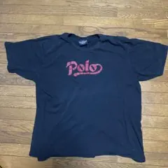 Polo Sport Tシャツ 黒 ロゴプリント L 古着 ラルフローレン